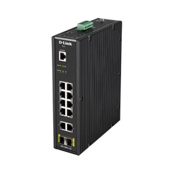 Switch Industriale DIS-200G-12S 10 Porte Gigabit Ethernet 10 / 100 / 100 Mbps RJ45 con 2 Porte SFP Managed en oferta