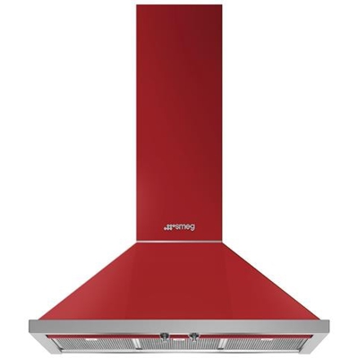 Cappa a Parete KPF9RD Aspirante 90 cm Colore Rosso