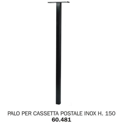 Palo Per Cassetta Postale Inox Tubo Quadro 4x4x150h Cm en oferta