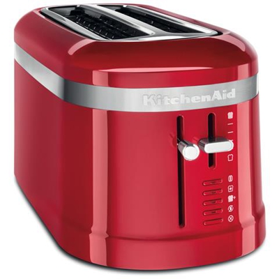 Tostapane a 4 Fette con Scomparti Lunghi 5KMT5115EER Potenza 1500 Watt Colore Rosso Imperiale