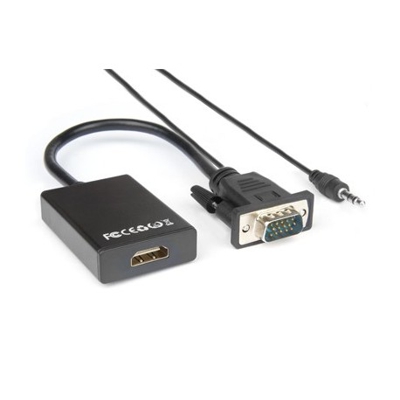 Hamlet  XVAVGA-HDMA cavo e adattatore video VGA D-Sub HDMI tipo A Standard Nero