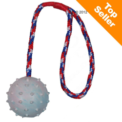 Gioco per cani Palla in gomma con corda Trixie - Ø 6 cm en oferta