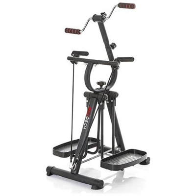 Cyclette Biciclo Per Riabilitazione Muscolare Braccia E Gambe Con Stepper E Bande Elastiche